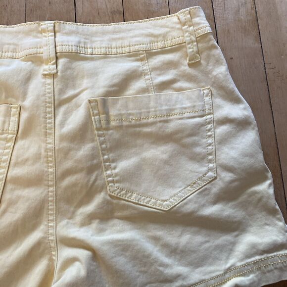 Buckle Shorts Women’s Small BKE Yellow Denim Mid Rise Stretch - Picture 11 of 13